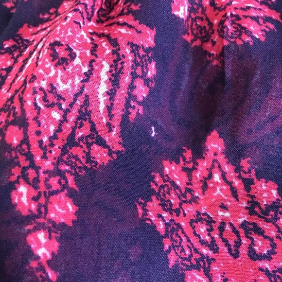 Lucky Brand Navy Pink Button Up Long Maxi Dress - Picture 6 of 11